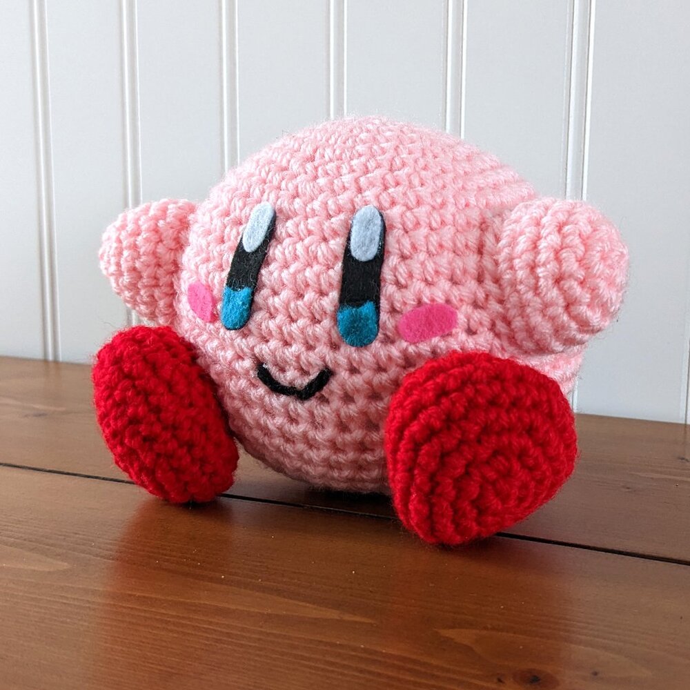 Crochet Kirby | Handmade Kirby Amigurumi - Picture 2 of 5